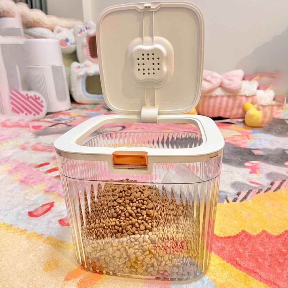 Food Storage No Plastic - Przezroczysty pojemnik na karmę dla psów
