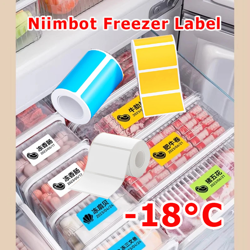 Food Storage Labels - Papier do etykiet NIIMBOT B1/B21/B31/B203/B3S, odporny