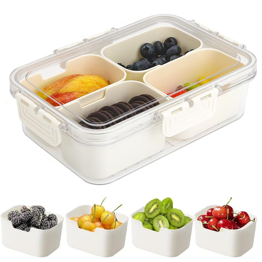 Food Storage With Compartments - Przenośny pojemnik na żywność, pojemnik na