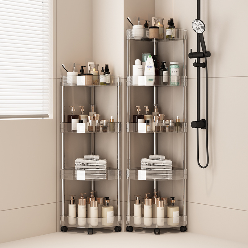 Food Storage Shelving - Półka Przezroczysta Regał do Przechowywania Łazienka