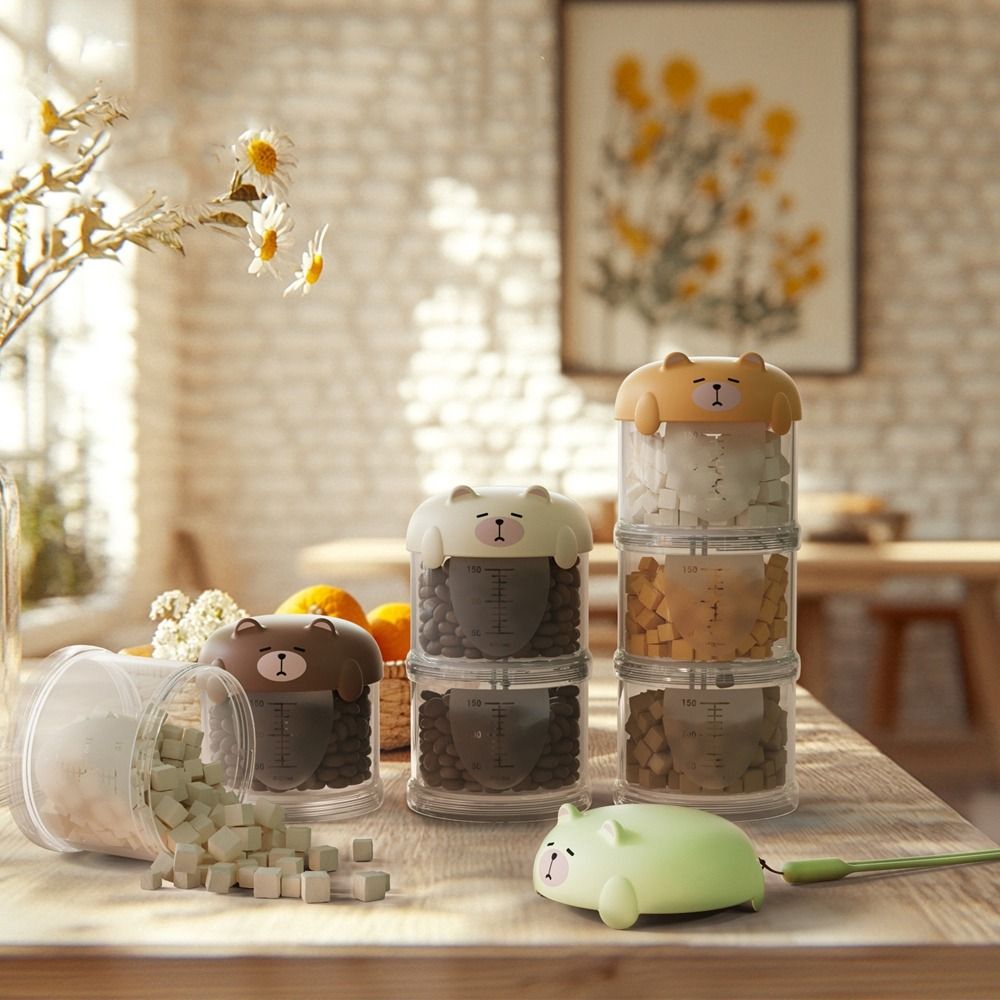 Food Storage No Plastic - Praktyczny Plastikowy Wielowarstwowy Pojemnik na Karmę