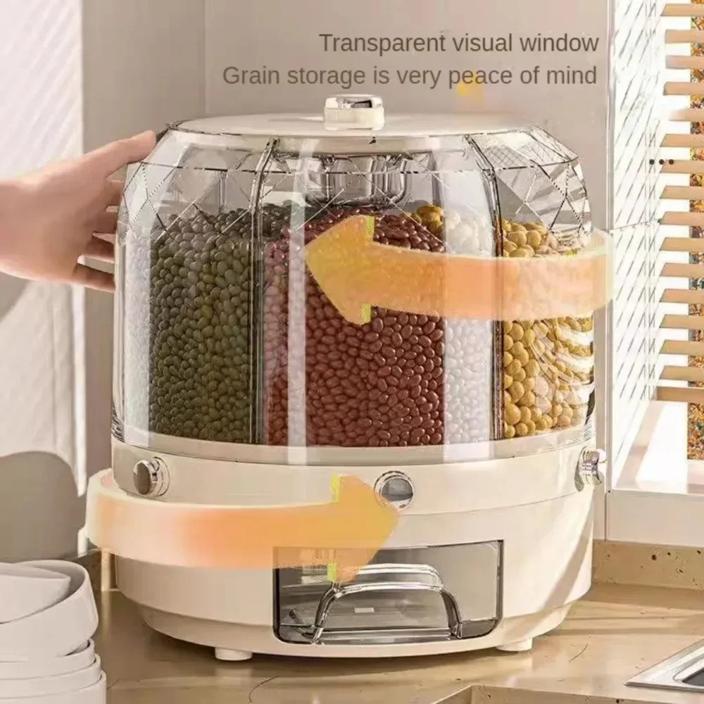 Food Storage No Plastic - Dozownik obrotowy na żywność, o dużej