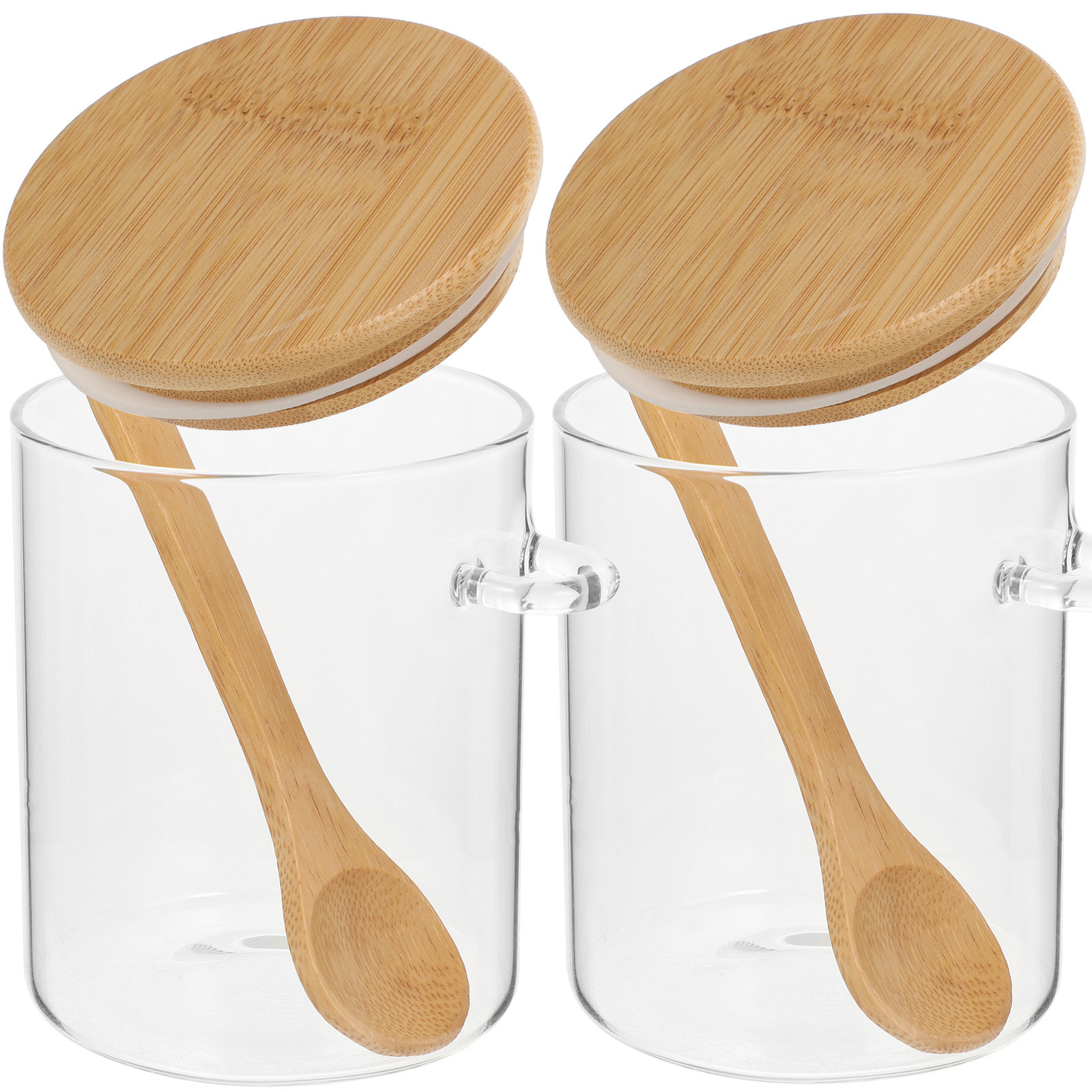 Food Storage Glass Containers - 2 szt. Przezroczyste pojemniki na mąkę