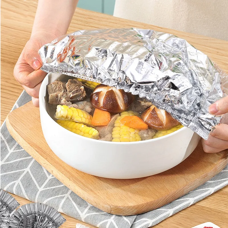 Food Storage To Keep Warm - 10/20 szt. Aluminiowe pokrywki z folii