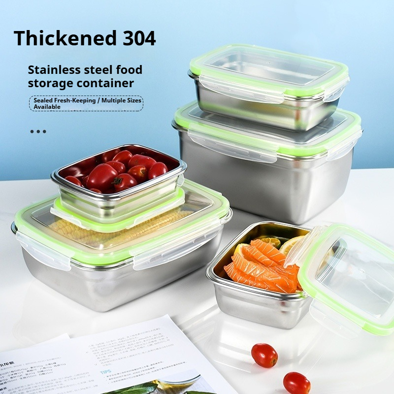 Food Storage Dispenser - Zestaw pojemników na lunch ze stali