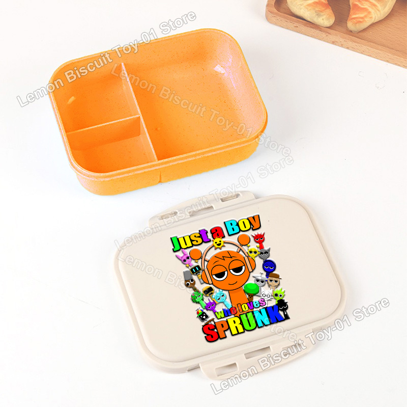 Food Storage With Compartments - Przenośne pudełka bento z serii Sprunkis,