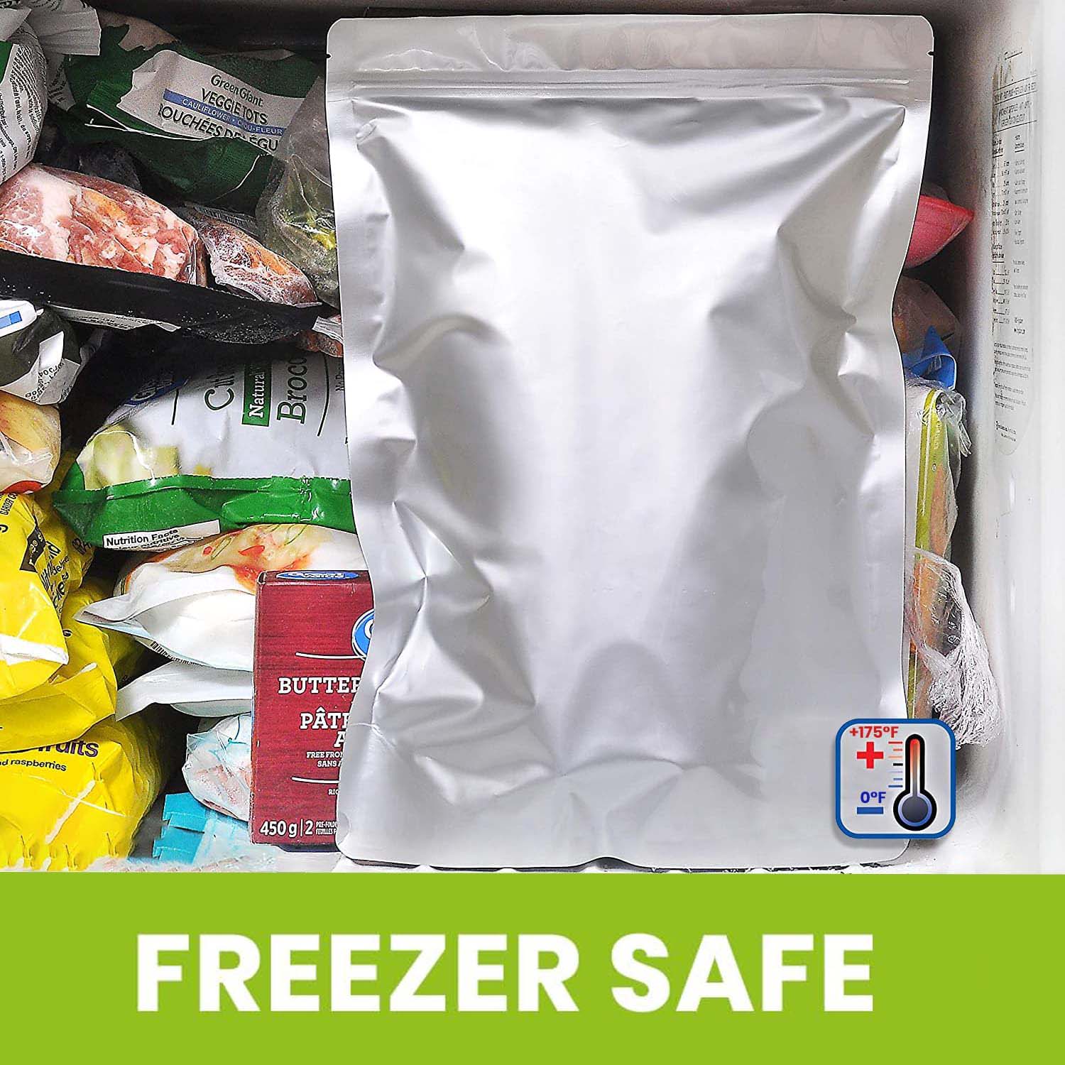 Srebrne aluminiowe worki mylar – Food Storage Long Term recenzja i cena