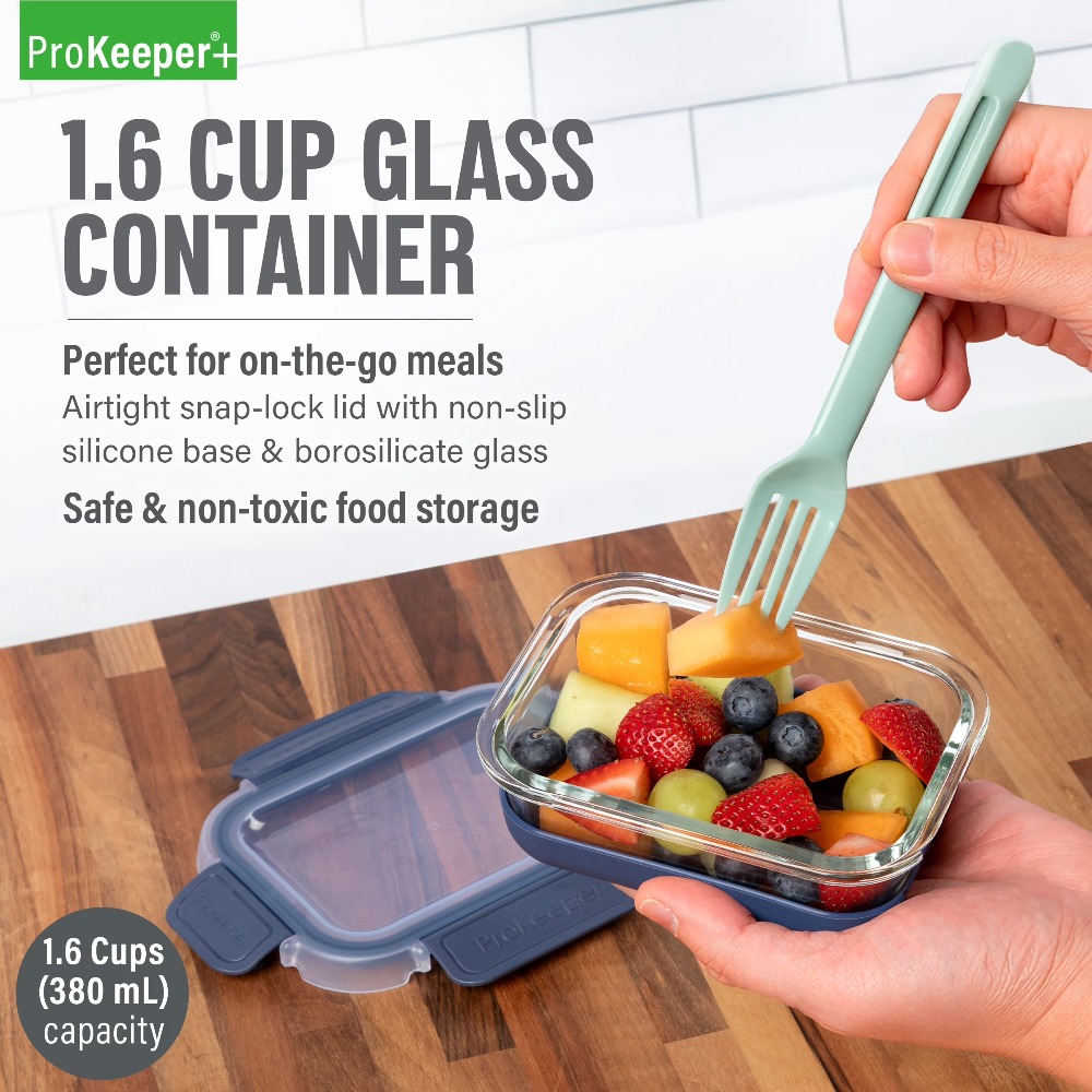 2 sztuki szklanych pojemników  – Food Storage Glass Containers recenzja i cena