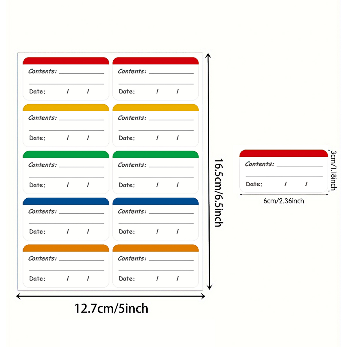 100 szt. Etykiet do zamrażarki – Food Storage Labels recenzja i cena