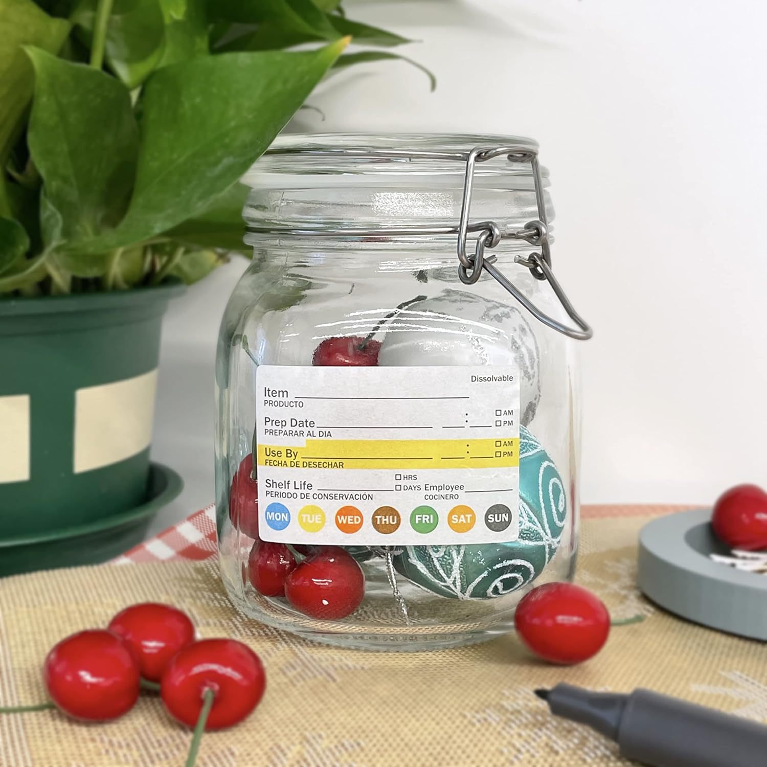 250 sztuk/rolka Etykiety z dat – Food Storage Labels recenzja i cena