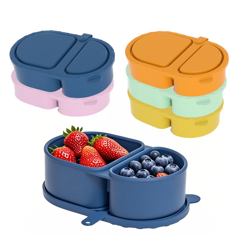 Silikonowy pojemnik na przekąs – Food Storage With Compartments recenzja i cena
