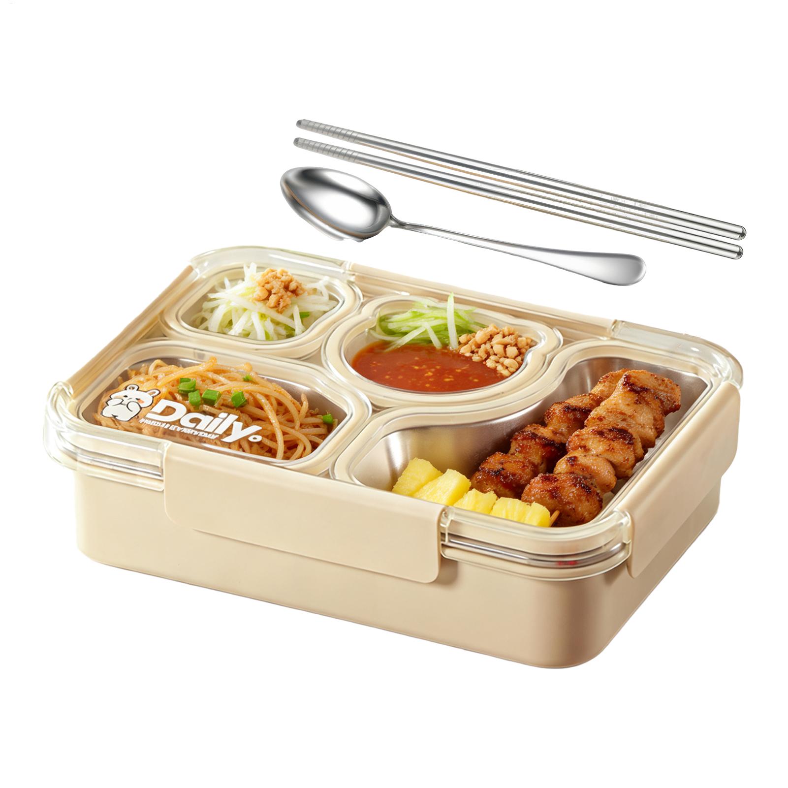 Pojemnik na lunch z sztućcami, – Food Storage With Compartments recenzja i cena