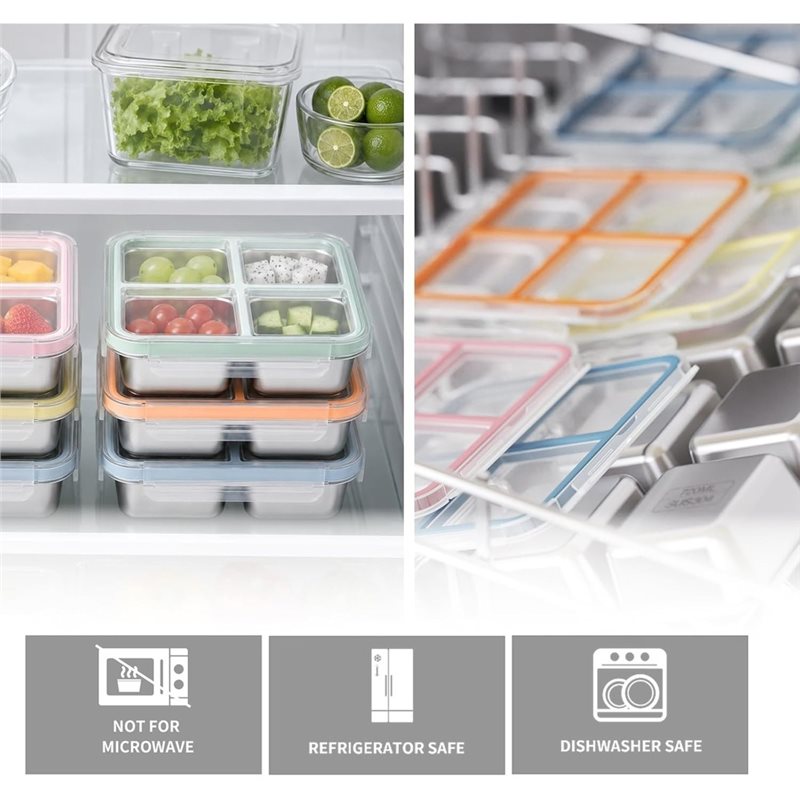 GIGI 4-pakowe pojemniki na prz – Food Storage With Compartments recenzja i cena