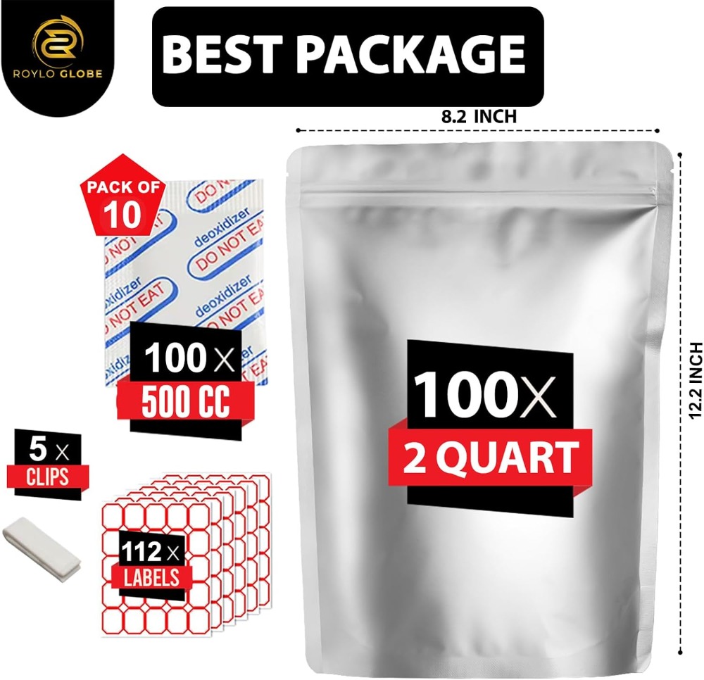 100 szt. worków mylarowych o p – Food Storage Long Term recenzja i cena