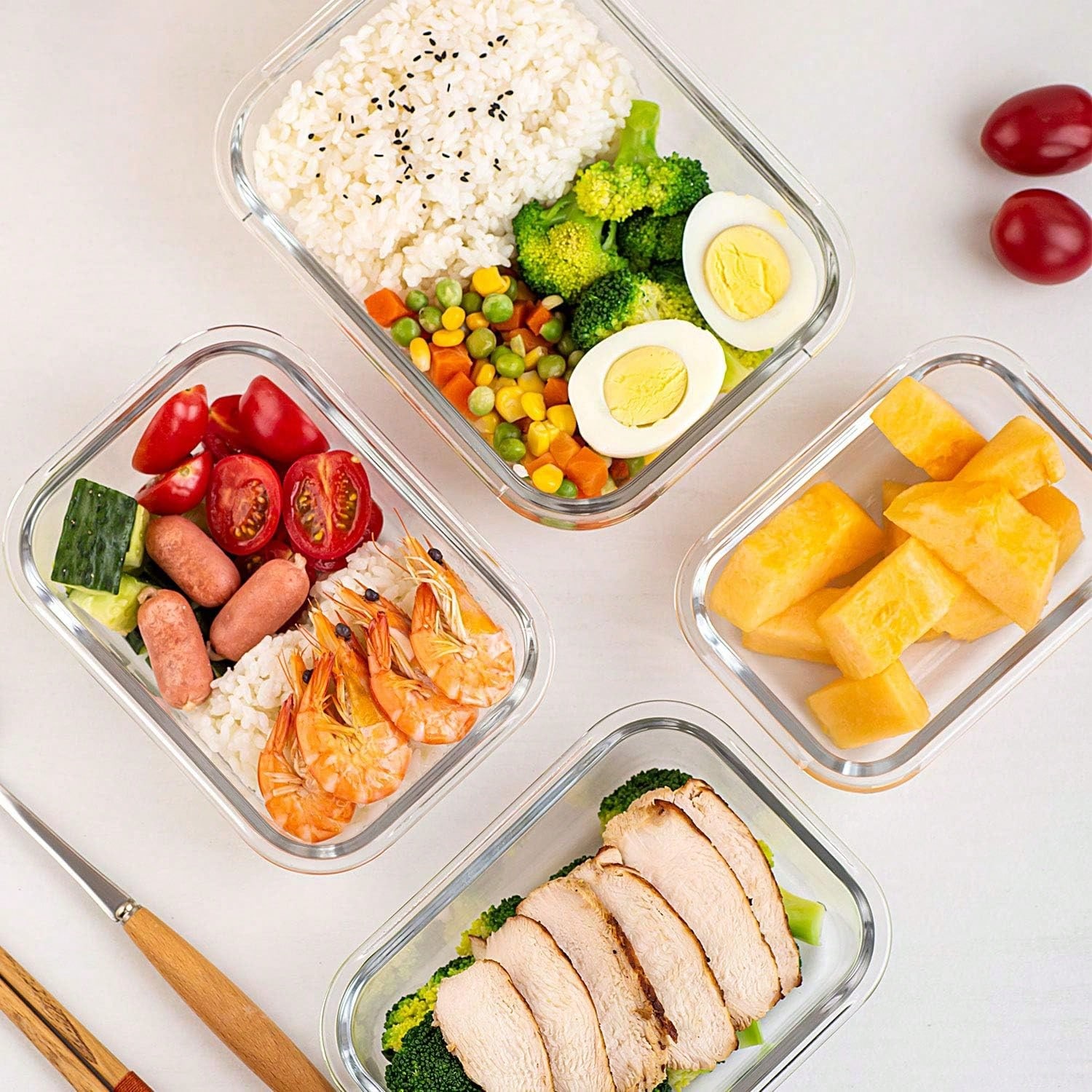 10 sztuk szklanych pojemników  – Food Storage Glass Containers recenzja i cena