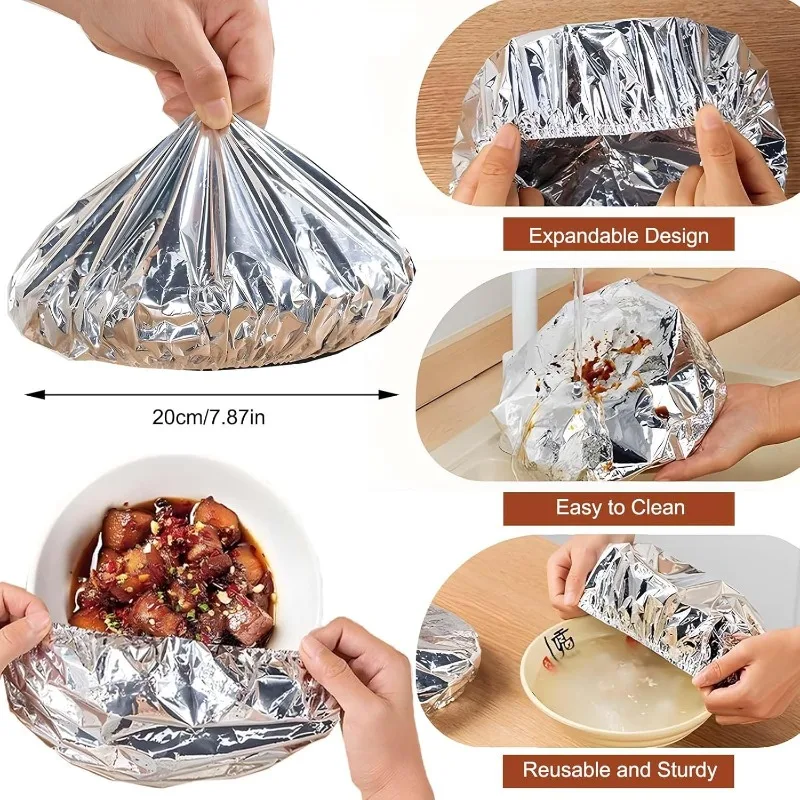 10/20 szt. Aluminiowe pokrywki – Food Storage To Keep Warm recenzja i cena