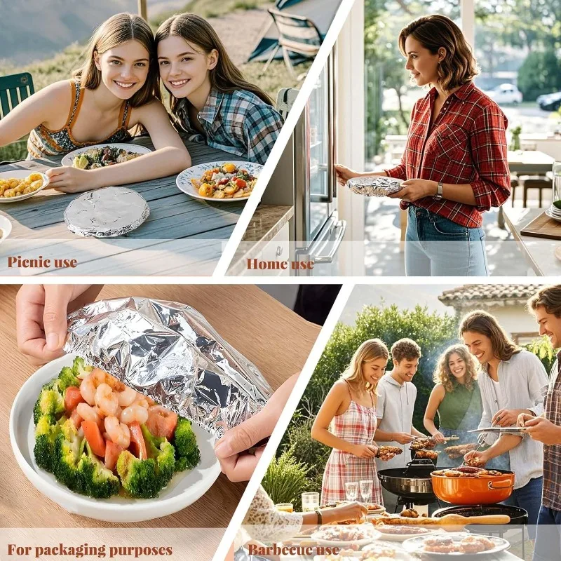 10/20 szt. Aluminiowe pokrywki – Food Storage To Keep Warm recenzja i cena