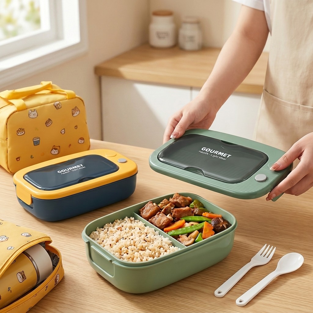 Plastikowy pojemnik bento do m – Food Storage With Compartments recenzja i cena
