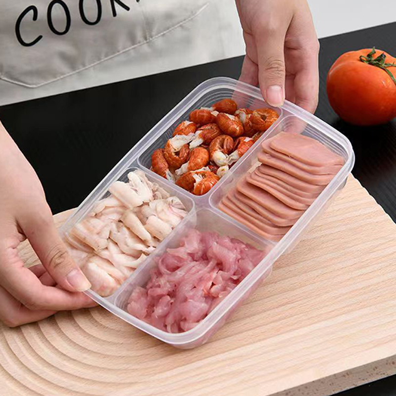 Nowy【4-przegródkowy plastikowy – Food Storage With Compartments recenzja i cena