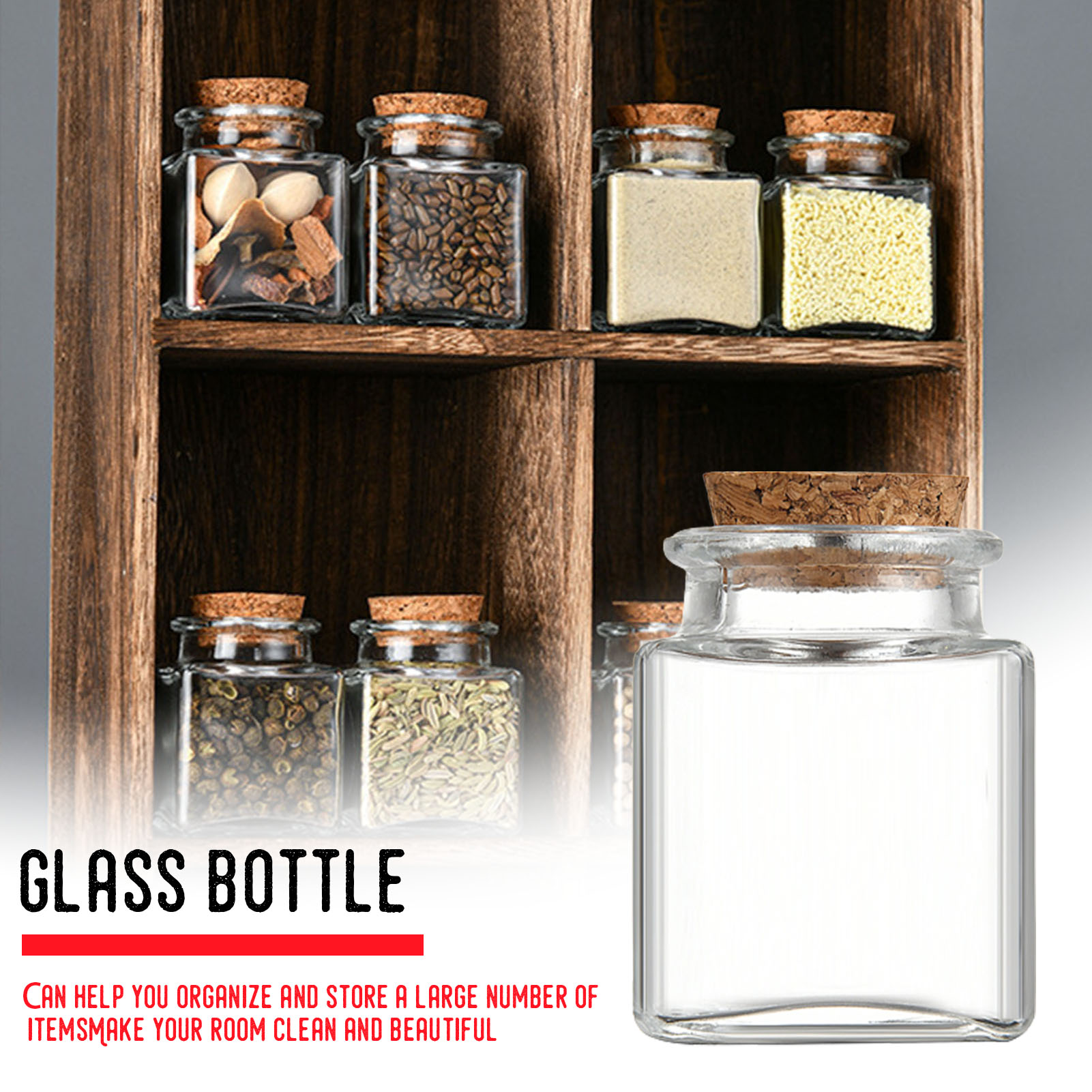 1/5/10 szt. Szklane słoiki do  – Food Storage Glass Containers recenzja i cena