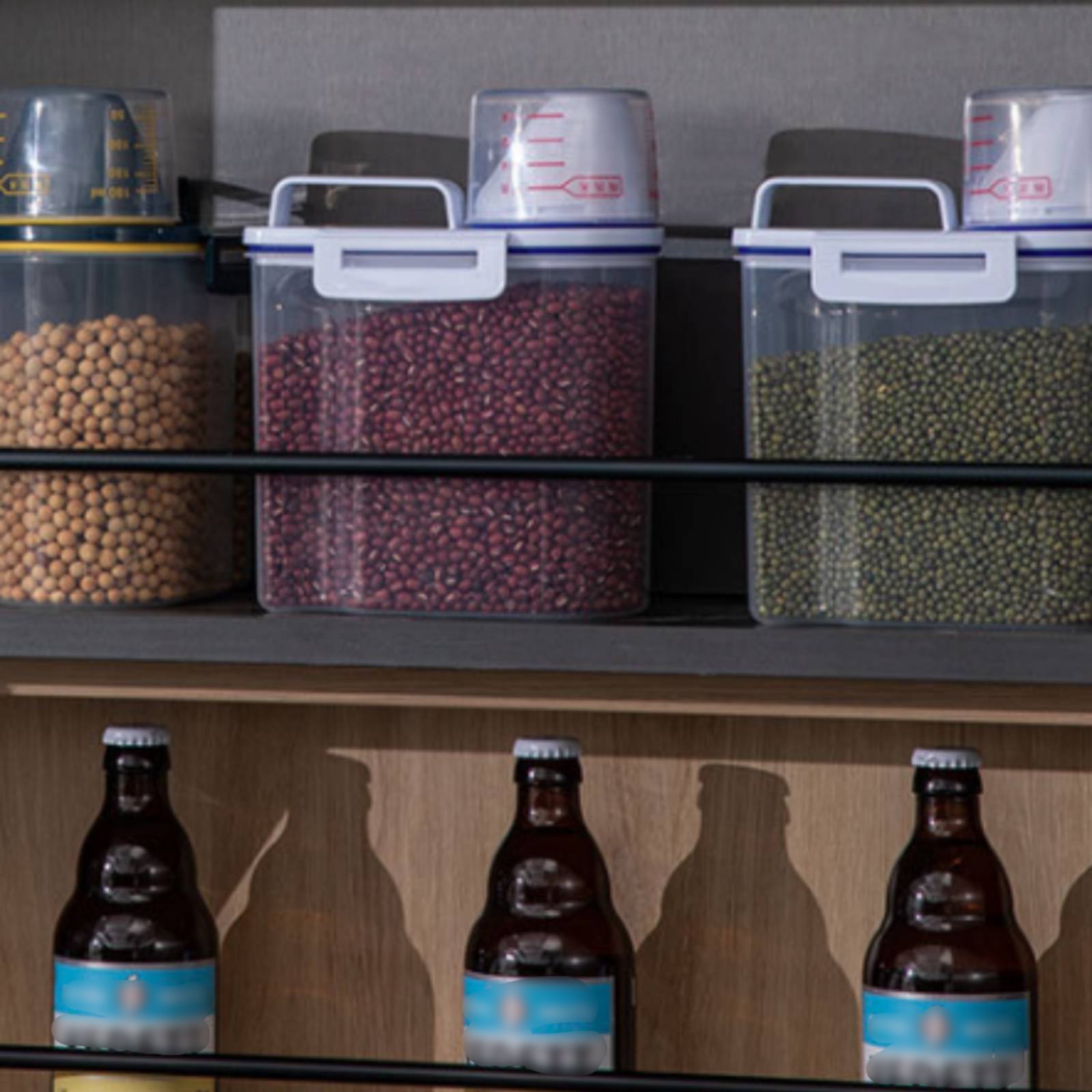 Pojemnik na ryż z barierą prze – Food Storage Dispenser recenzja i cena