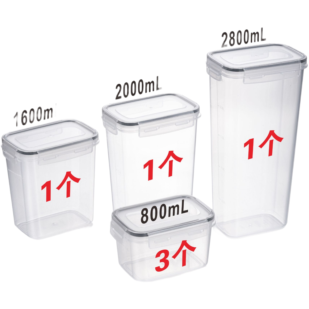 Zestaw kwadratowych, przezrocz – Food Storage Long Term recenzja i cena