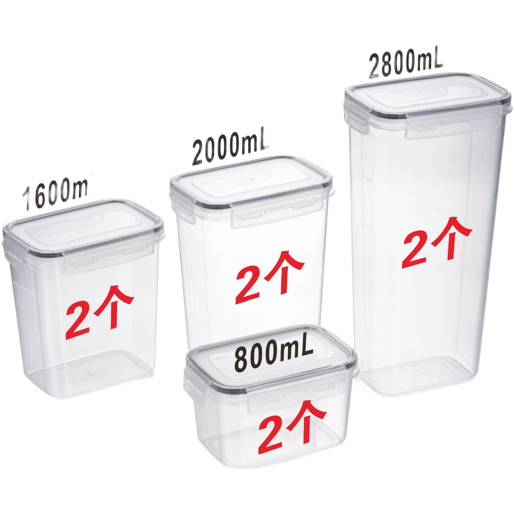 Zestaw kwadratowych, przezrocz – Food Storage Long Term recenzja i cena