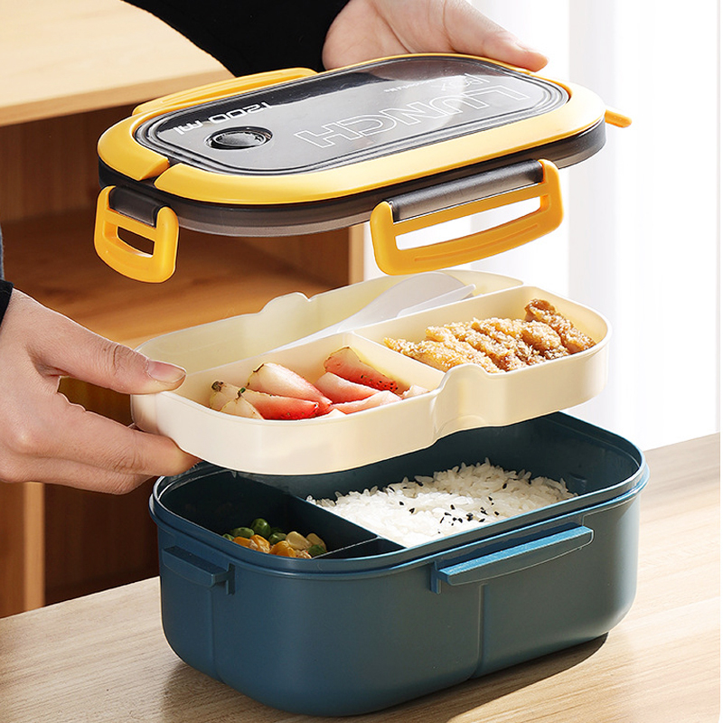 Pojedyncze dwuwarstwowe pudełk – Food Storage With Compartments recenzja i cena
