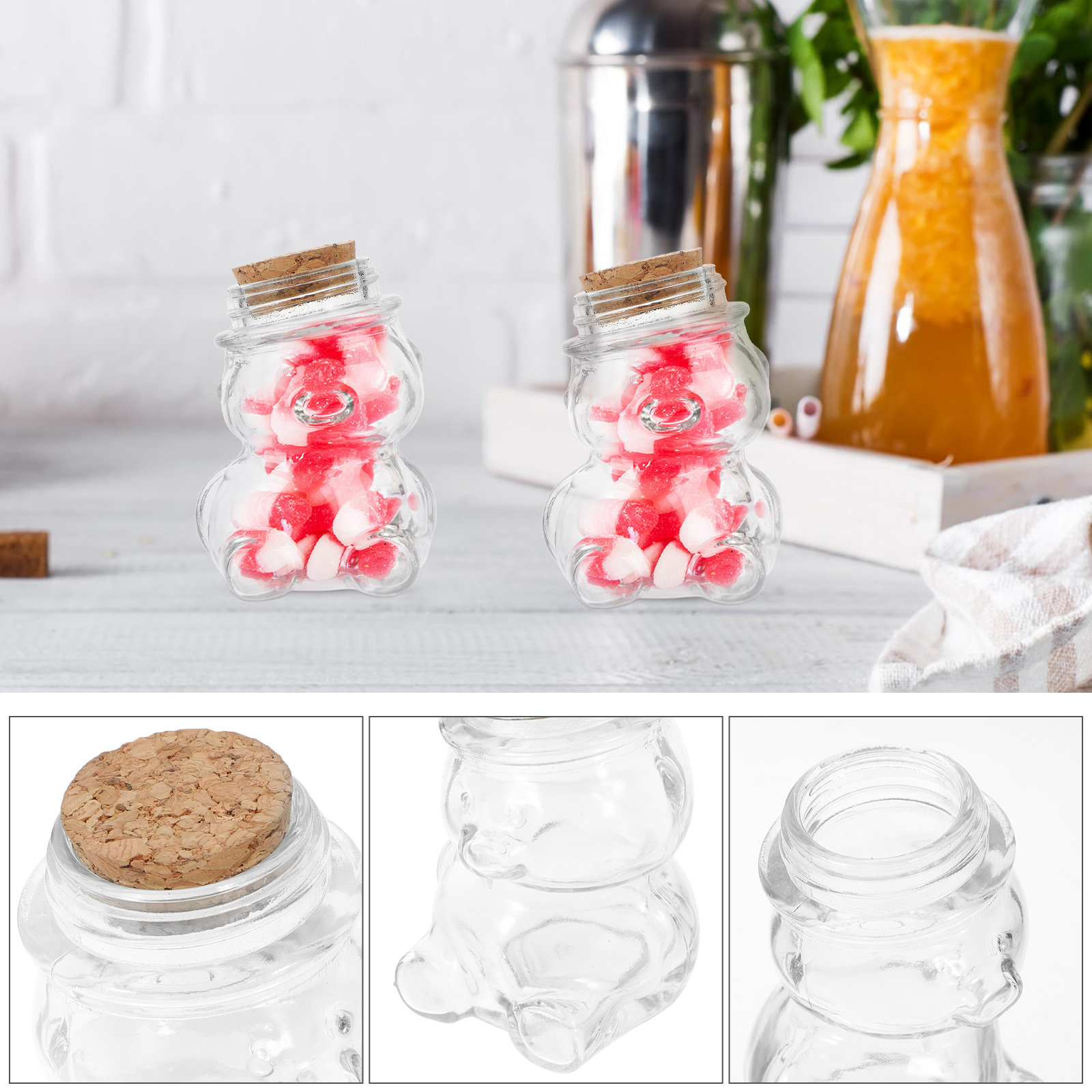 Zestaw 4 szklanych słoików na  – Food Storage Glass Containers recenzja i cena