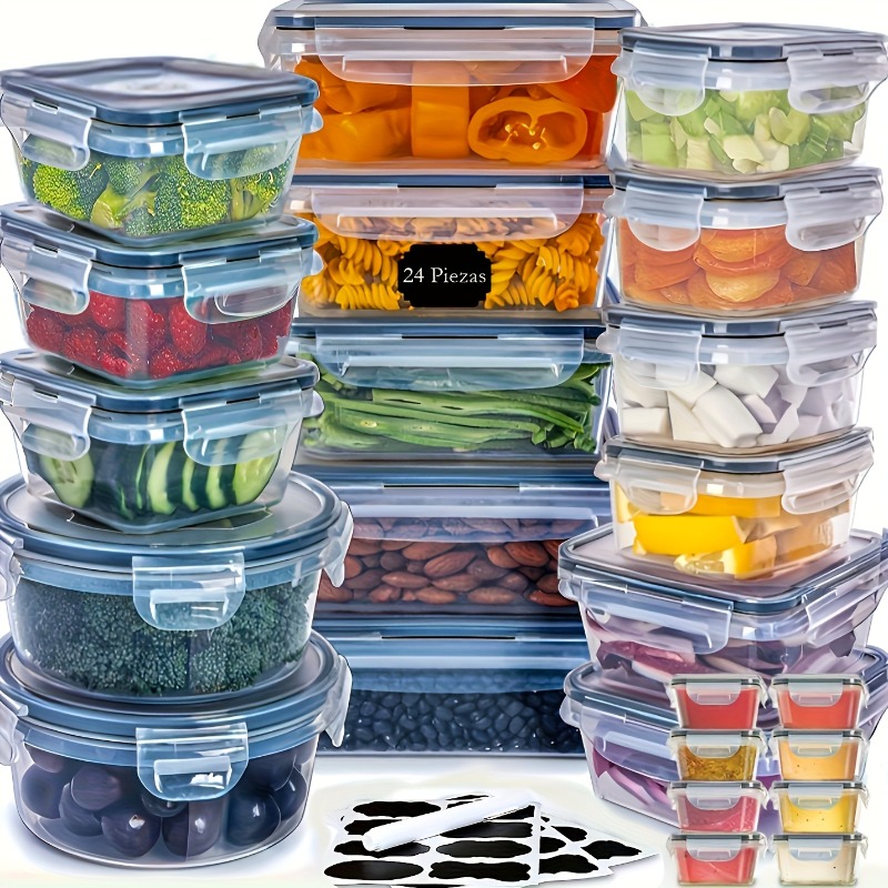 48-częściowy zestaw pojemników – Food Storage Labels recenzja i cena