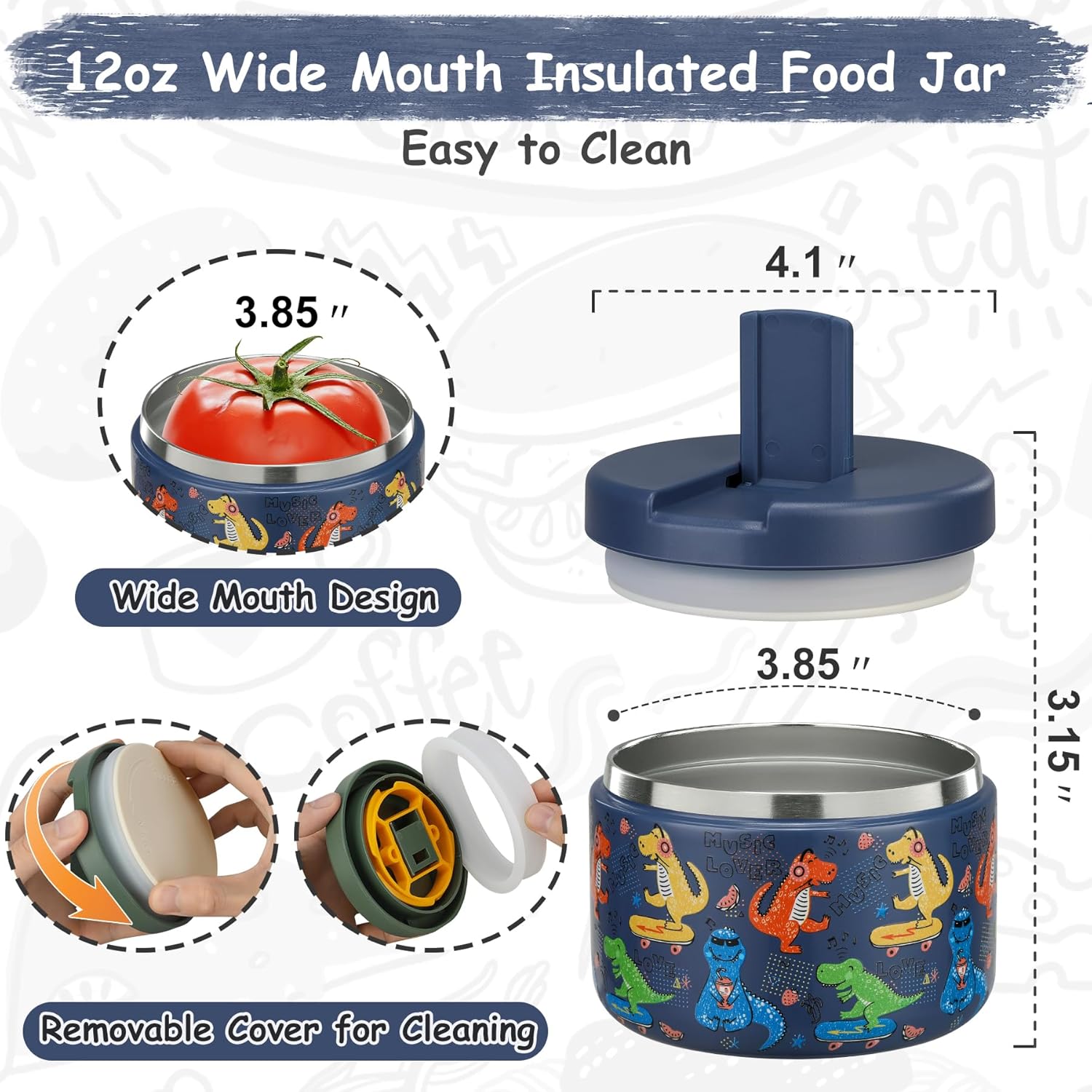 Termos obiadowy 350ml z izolac – Food Storage Vacuum recenzja i cena