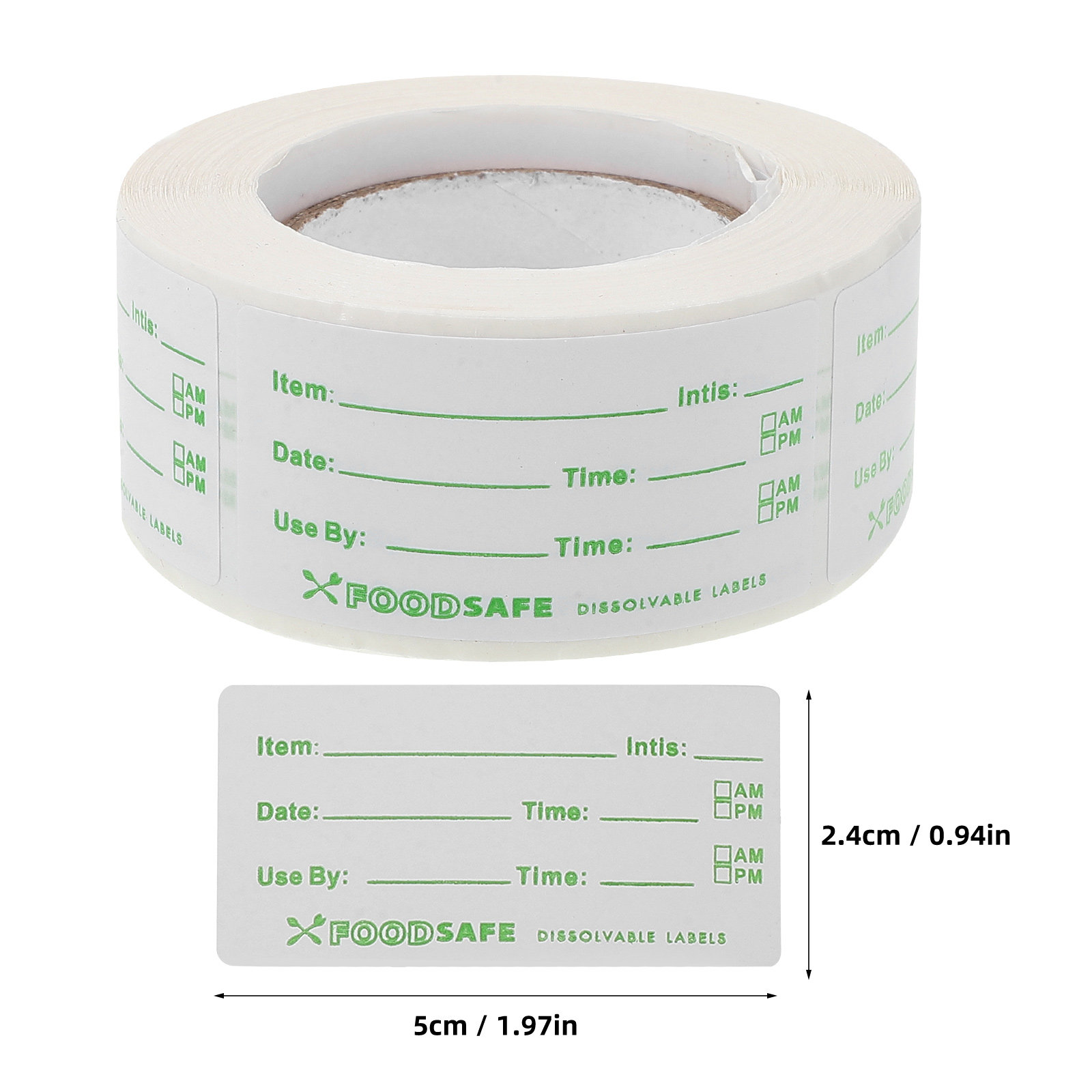 1 rolka małych naklejek z datą – Food Storage Labels recenzja i cena