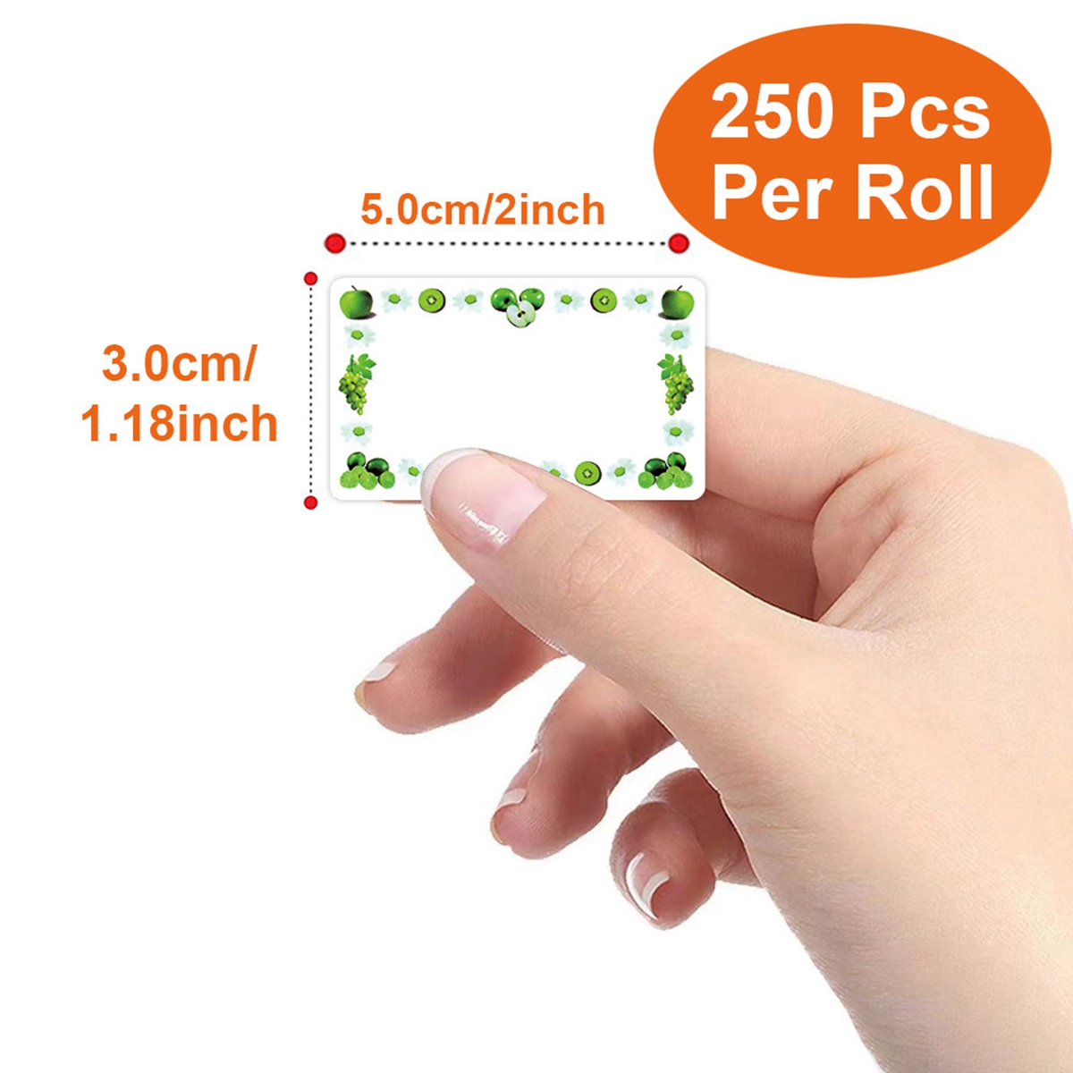 250 szt. Prostokątne etykiety  – Food Storage Labels recenzja i cena